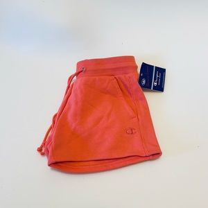 Champion coral(color) reverse weave sweat shorts (Size S)